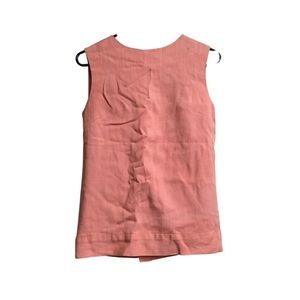 Linen orangish pinkish sleeveless shirt